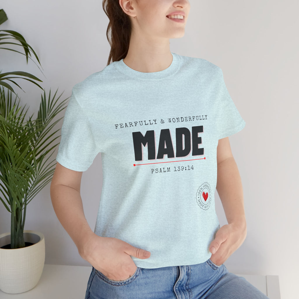 Kingdom Culture Statement Tee — "Fearfully & Wonderfully Made" Psalm 139:14 Christian Tee