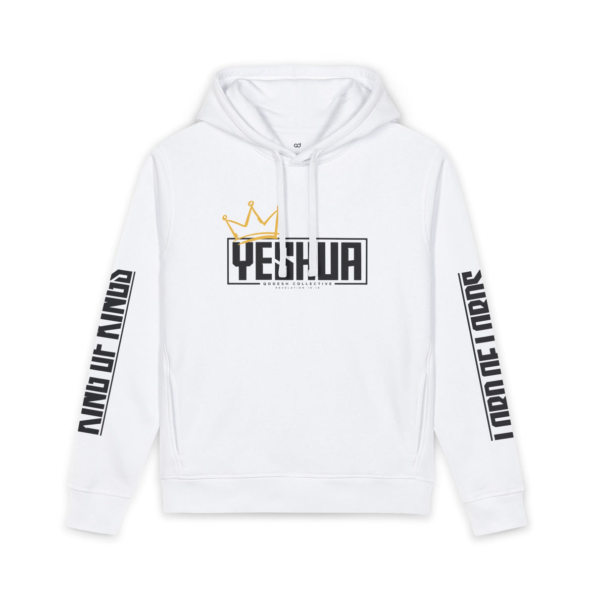 Yeshua King of Kings Hoodie (Grey & White)