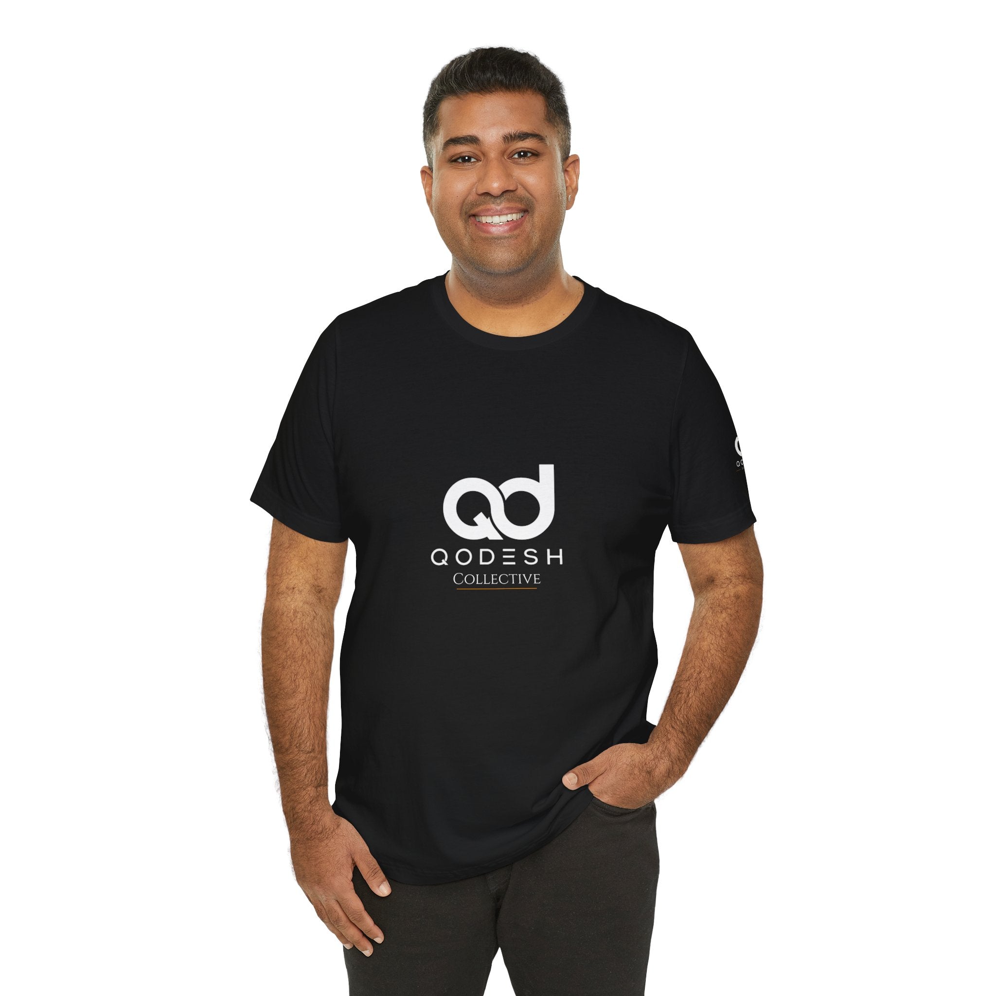Qodesh Collective White Tee — Unisex Jersey Short Sleeve T-Shirt