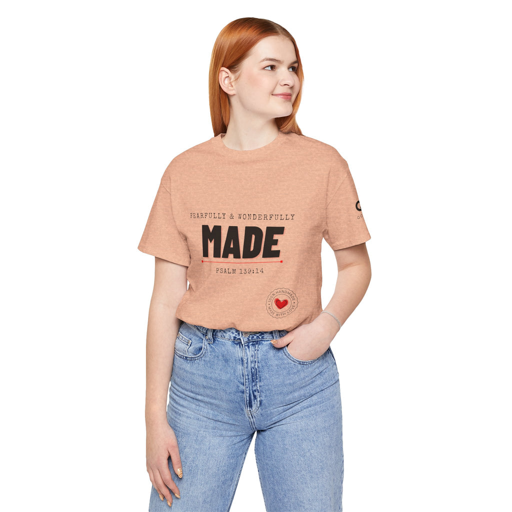 Kingdom Culture Statement Tee — "Fearfully & Wonderfully Made" Psalm 139:14 Christian Tee