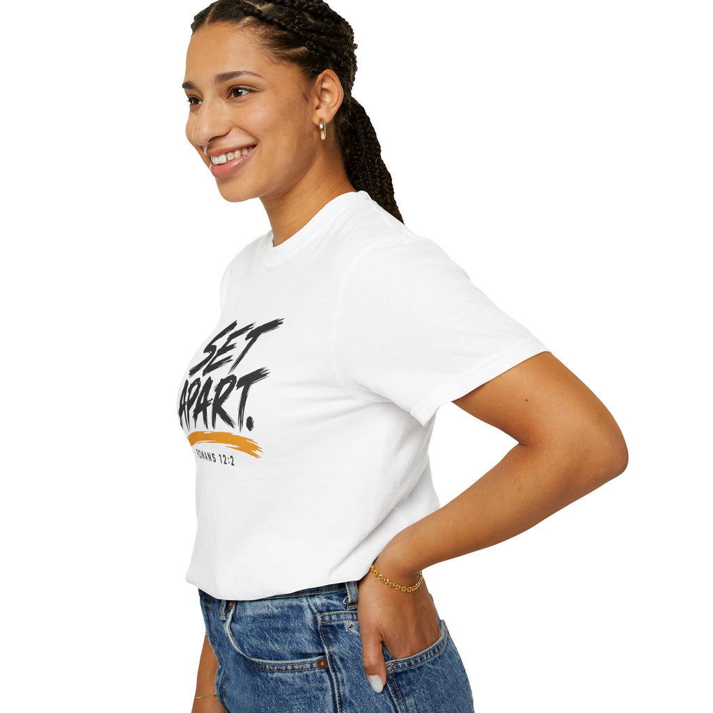 Set Apart T-Shirt — “Set Apart” Romans 12:2 Christian Tee