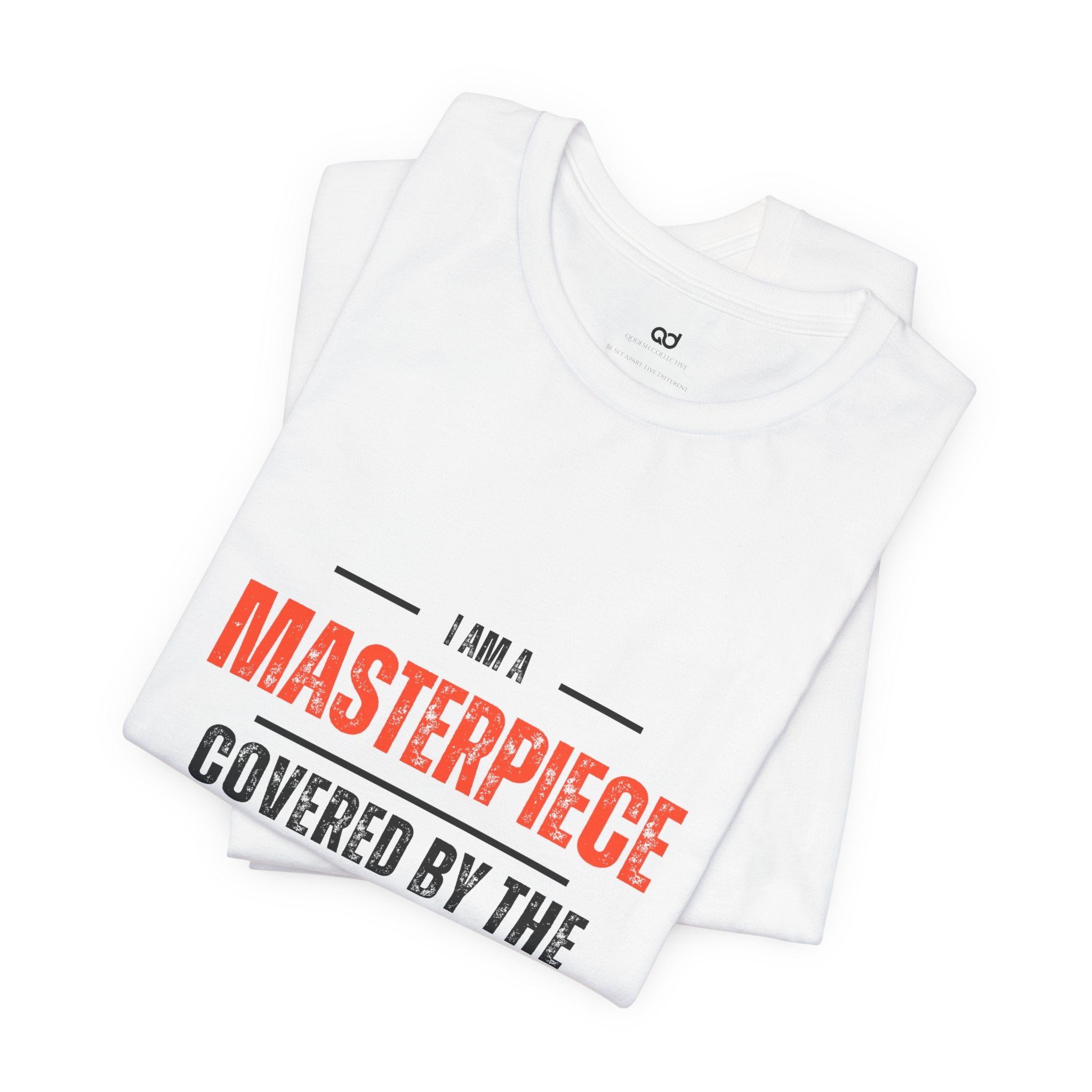 Masterpiece Tee — "I Am a Masterpiece Covered by the Master's Peace" Christian Graphic T-Shirt