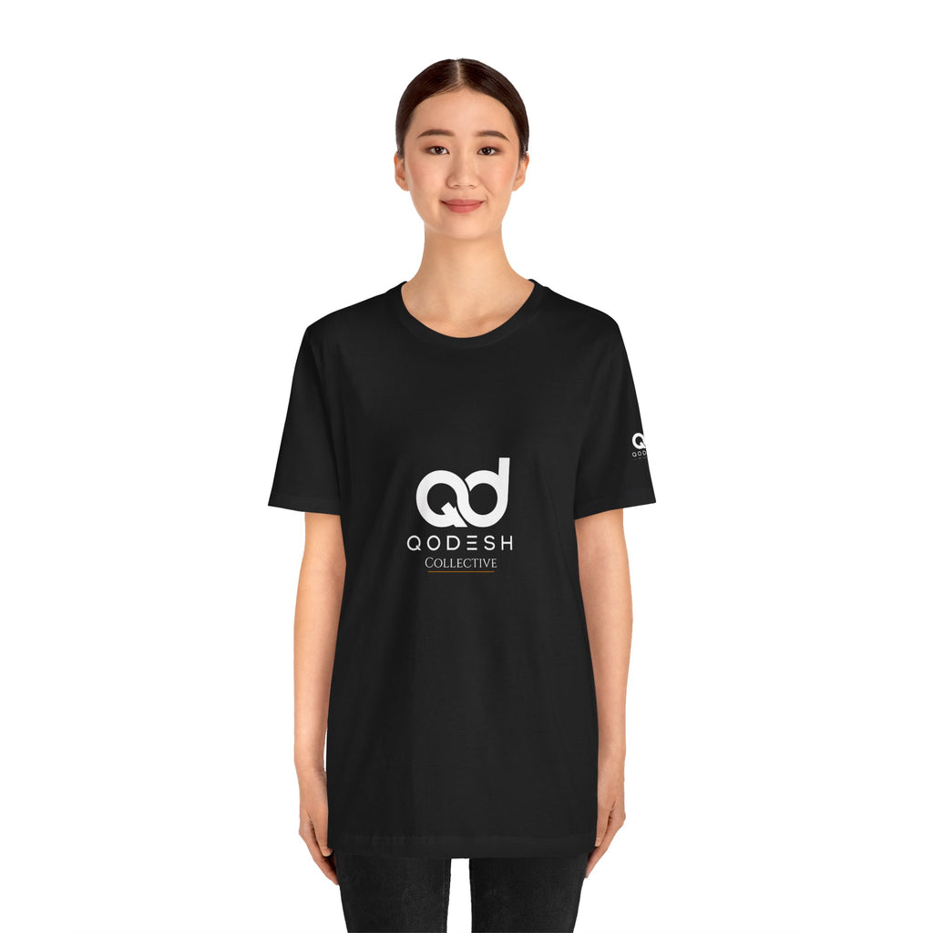 Qodesh Collective White Tee — Unisex Jersey Short Sleeve T-Shirt