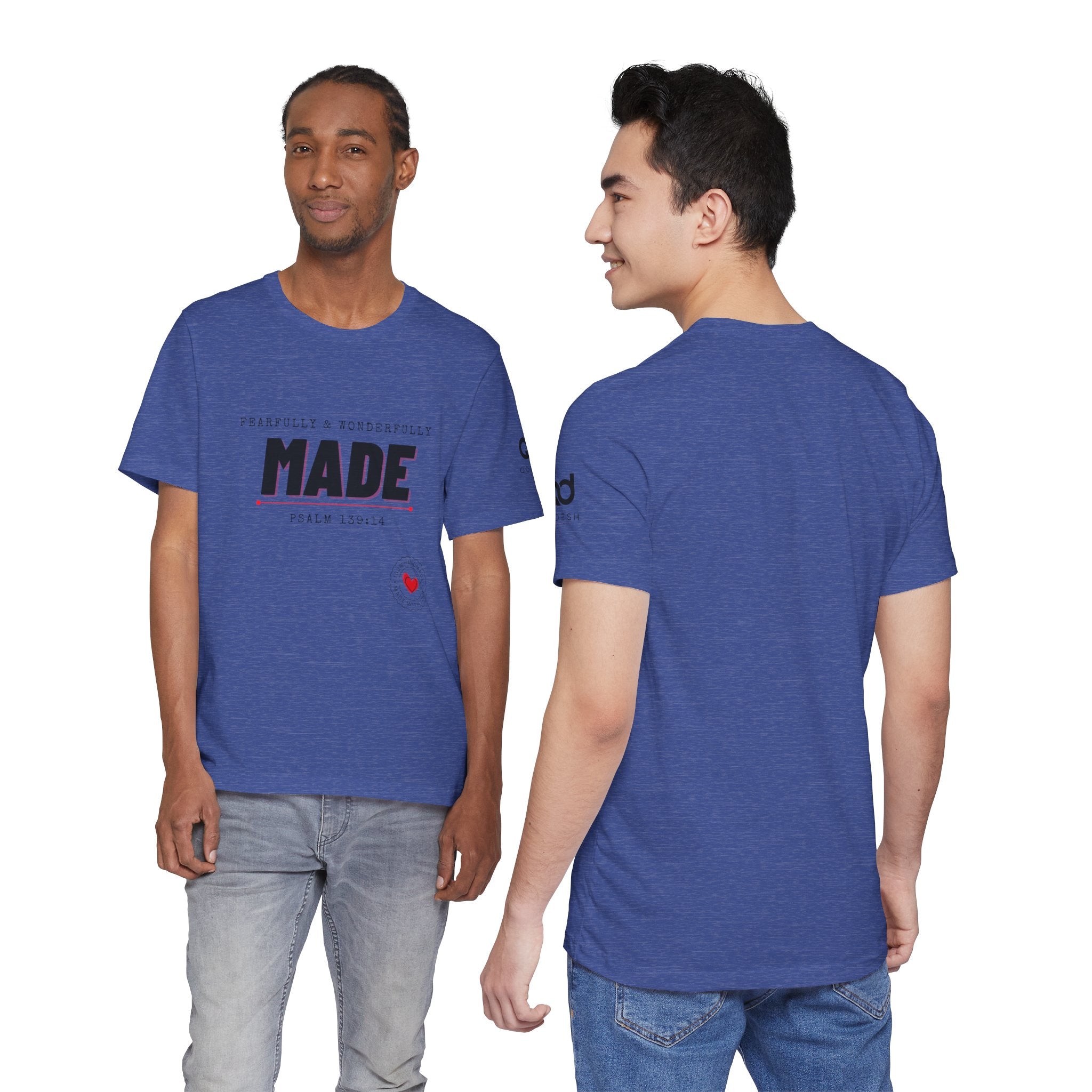 Kingdom Culture Statement Tee — "Fearfully & Wonderfully Made" Psalm 139:14 Christian Tee