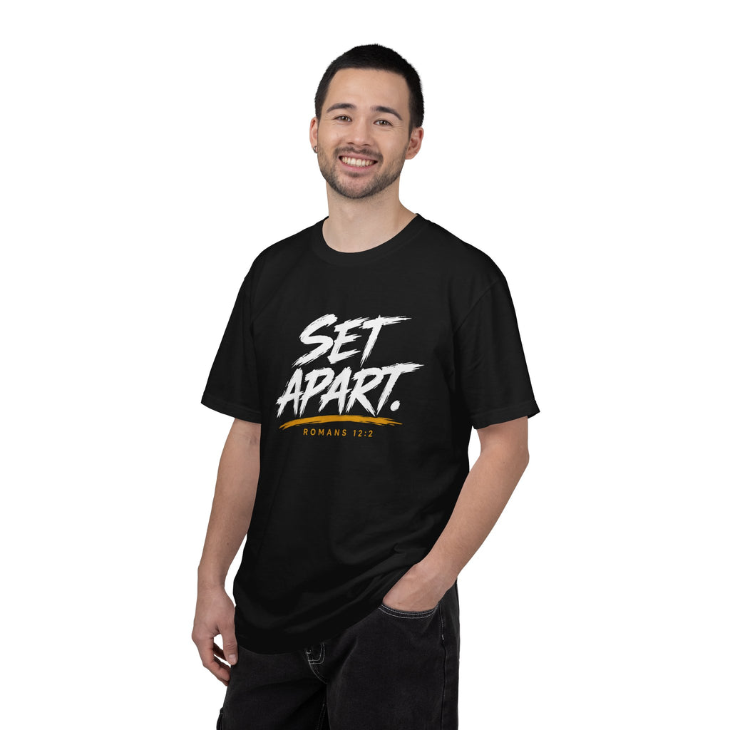 Set Apart Tee — "Set Apart" Graphic T-Shirt with Romans 12:2 (Qodesh Collective)