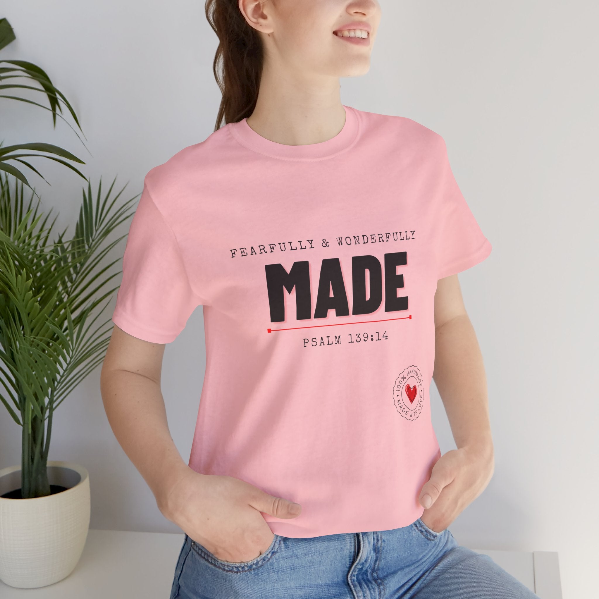 Kingdom Culture Statement Tee — "Fearfully & Wonderfully Made" Psalm 139:14 Christian Tee