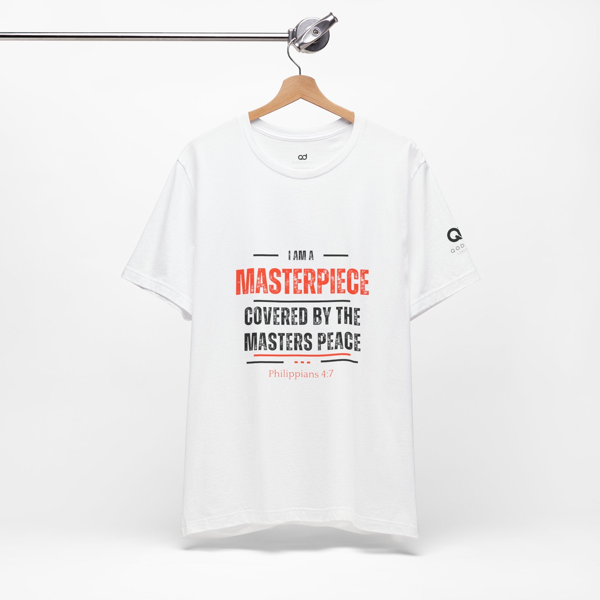 Masterpiece Tee — "I Am a Masterpiece Covered by the Master's Peace" Christian Graphic T-Shirt