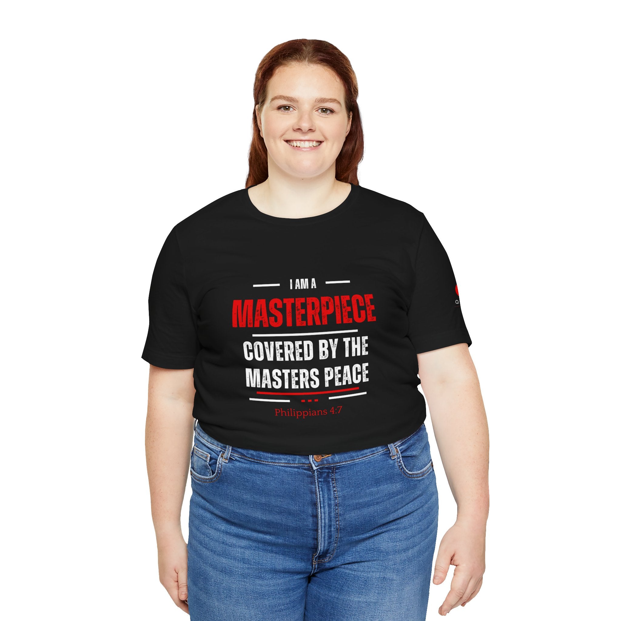 Masterpiece Tee — Inspirational Christian Philippians 4:7 Graphic T-Shirt