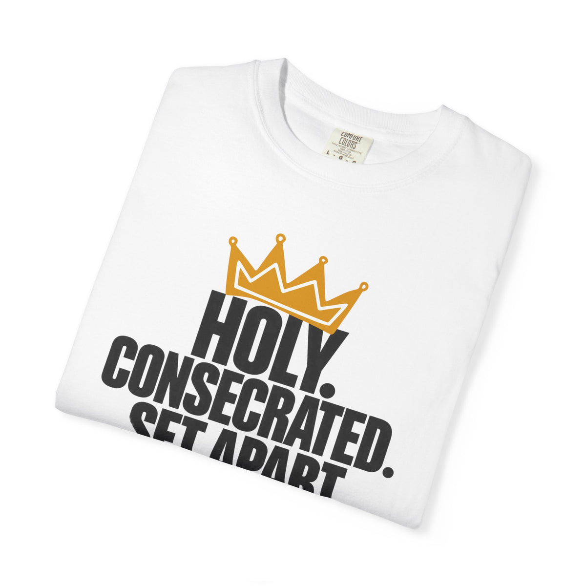 Holy. Consecrated. Set Apart. T-Shirt — Leviticus 20:7 Christian Tee