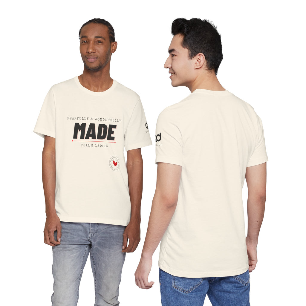 Kingdom Culture Statement Tee — "Fearfully & Wonderfully Made" Psalm 139:14 Christian Tee