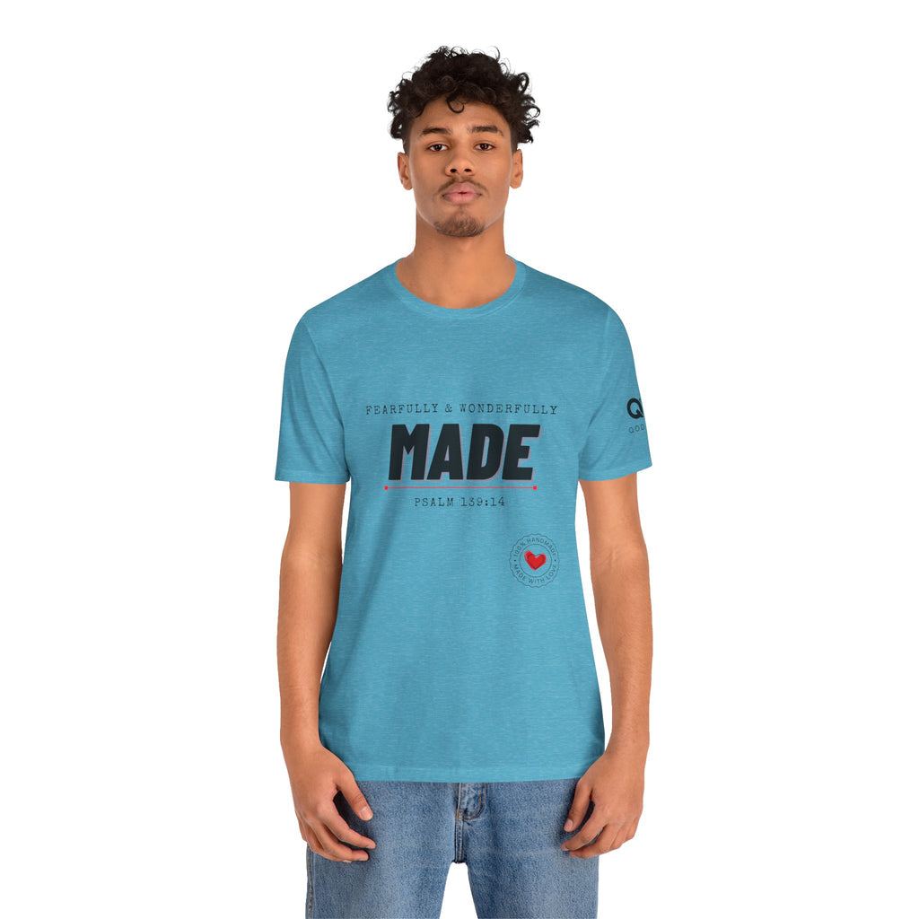 Kingdom Culture Statement Tee — "Fearfully & Wonderfully Made" Psalm 139:14 Christian Tee
