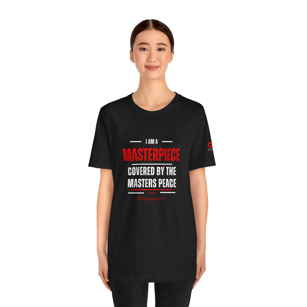Masterpiece Tee — Inspirational Christian Philippians 4:7 Graphic T-Shirt
