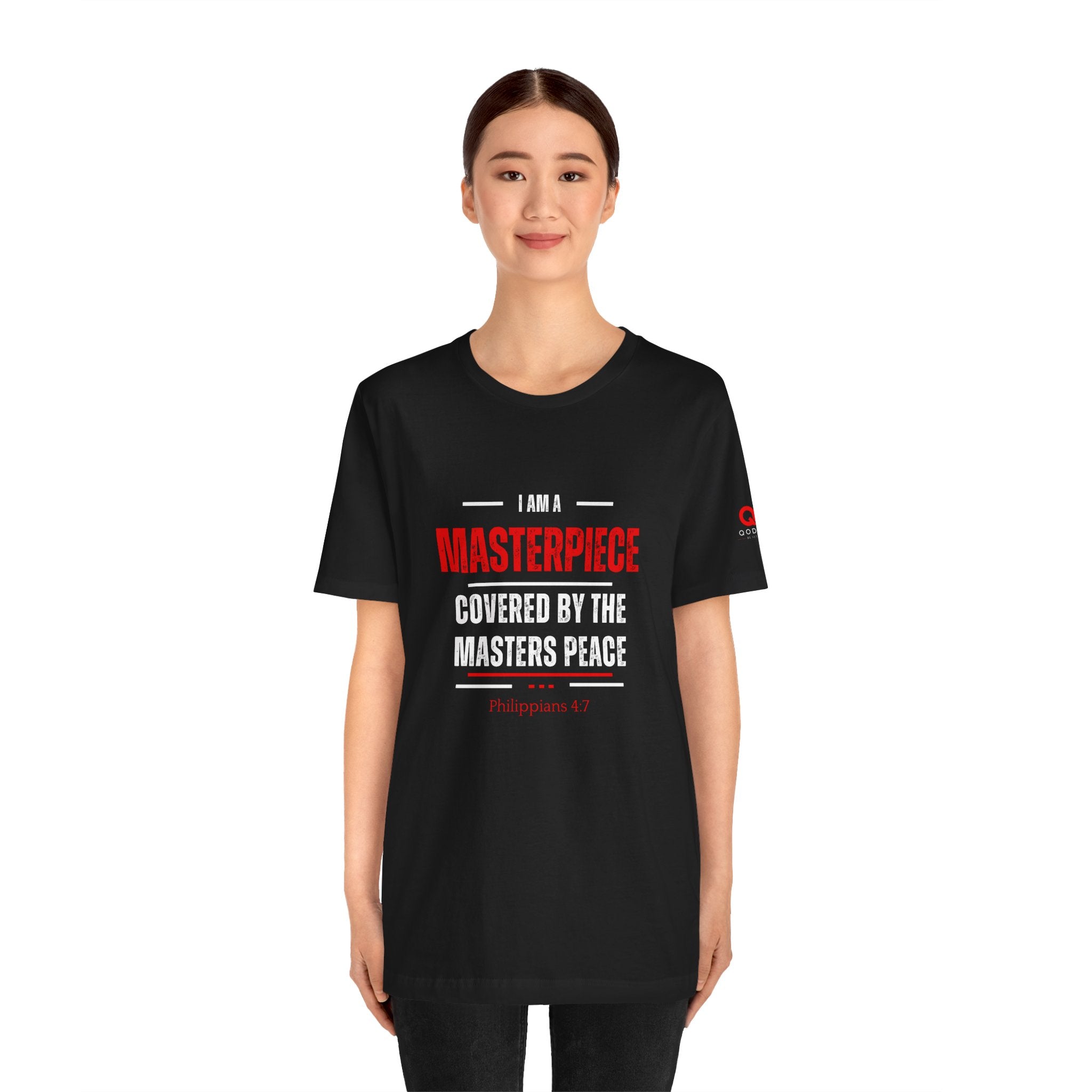 Masterpiece Tee — Inspirational Christian Philippians 4:7 Graphic T-Shirt