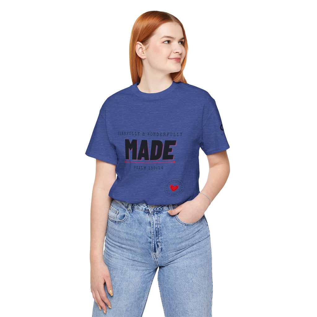 Kingdom Culture Statement Tee — "Fearfully & Wonderfully Made" Psalm 139:14 Christian Tee