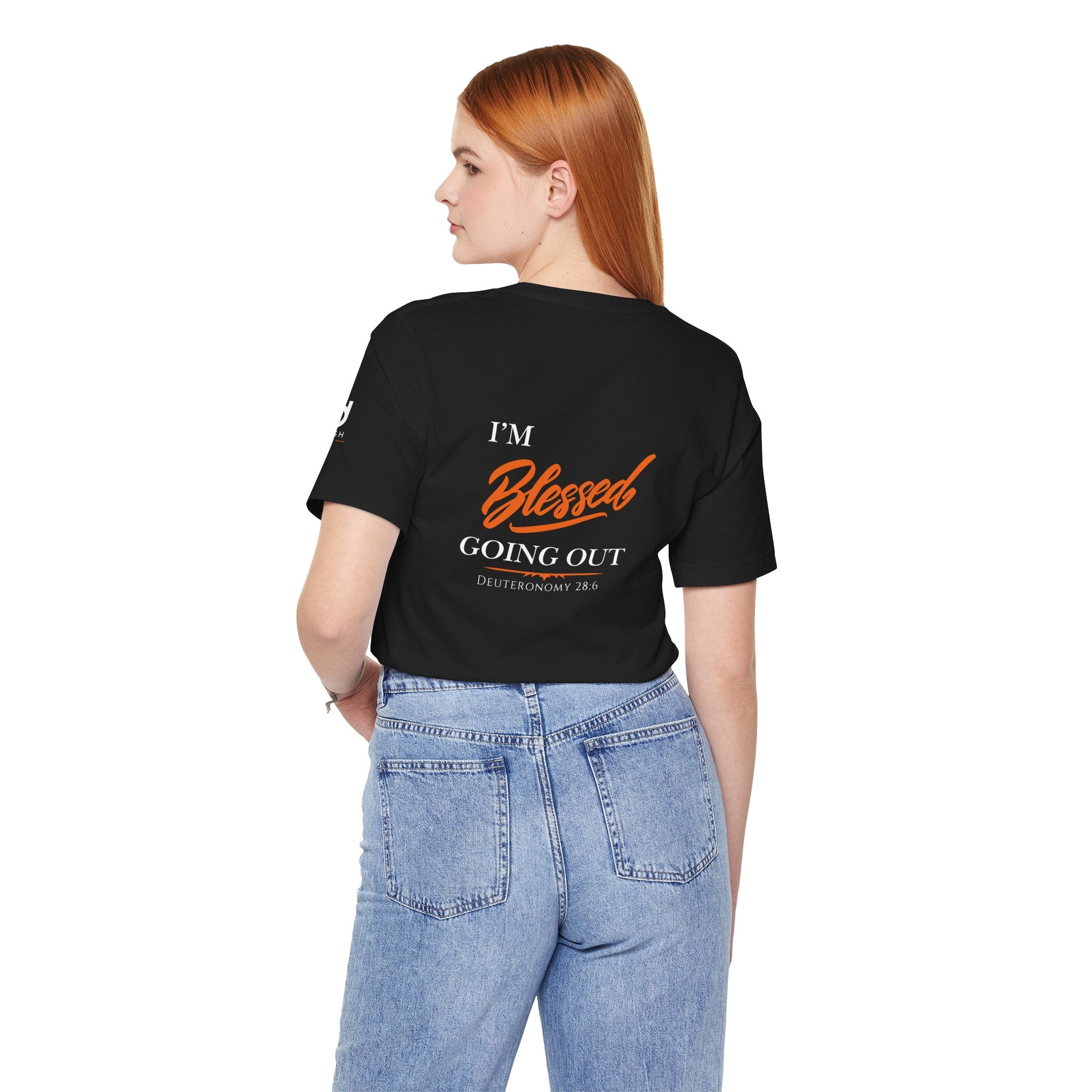Blessed Script Tee — Inspirational 'Blessed' Short Sleeve T-Shirt