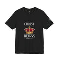 Set Apart Premium Tee — Royal Red & Gold Crown T-Shirt