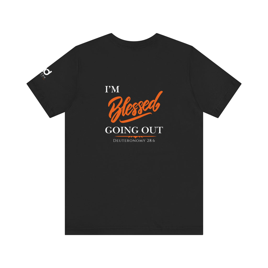 Blessed Script Tee — Inspirational 'Blessed' Short Sleeve T-Shirt