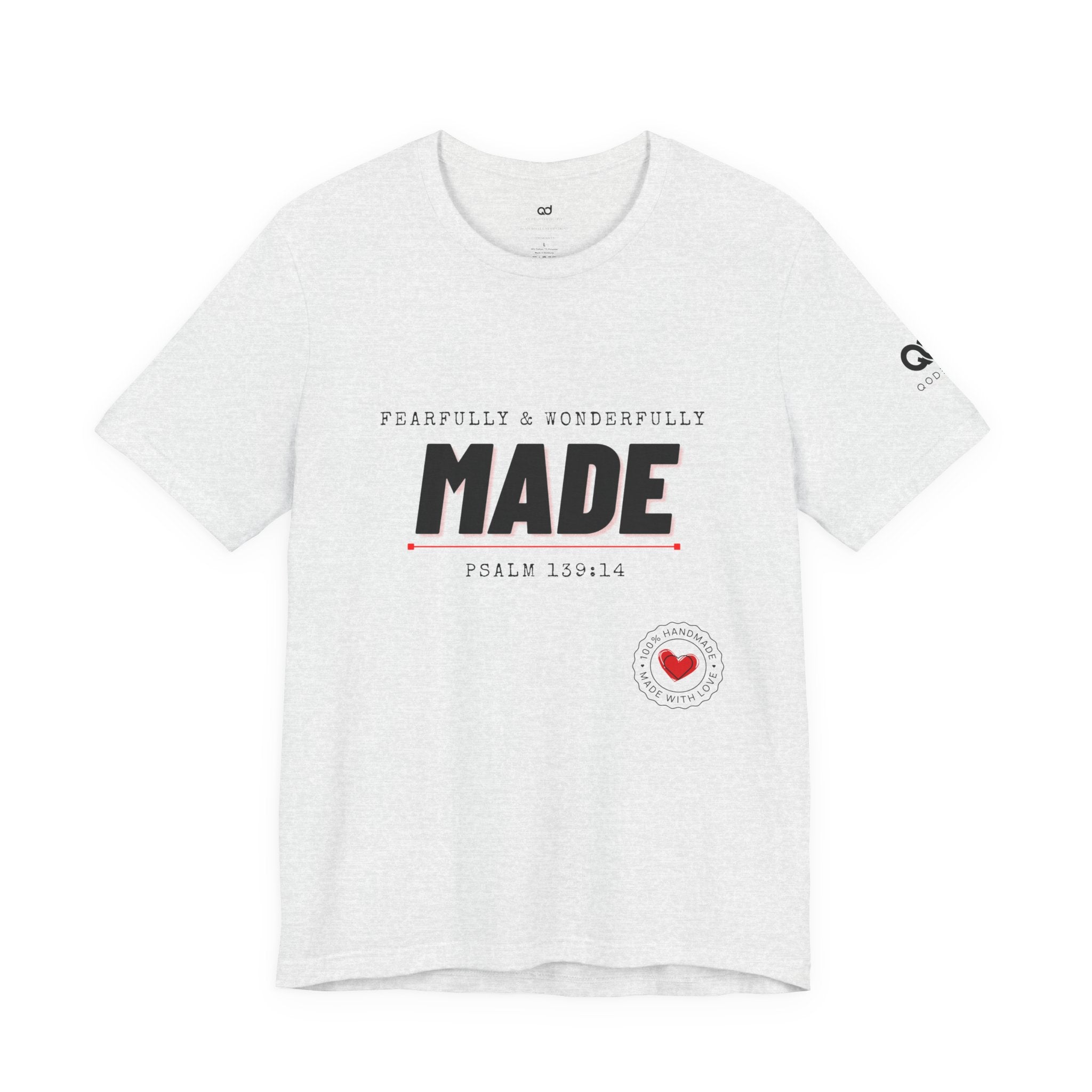 Kingdom Culture Statement Tee — "Fearfully & Wonderfully Made" Psalm 139:14 Christian Tee