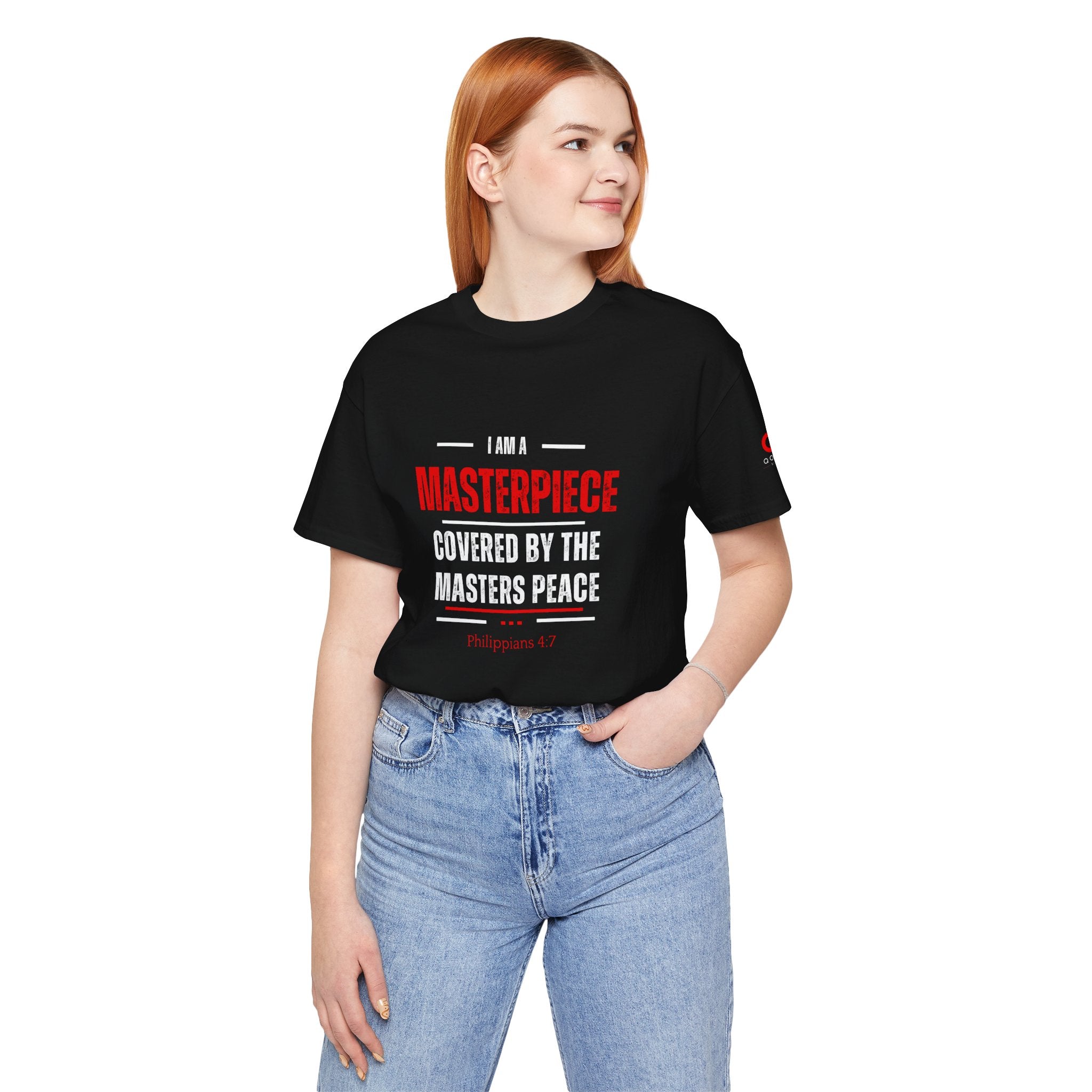 Masterpiece Tee — Inspirational Christian Philippians 4:7 Graphic T-Shirt