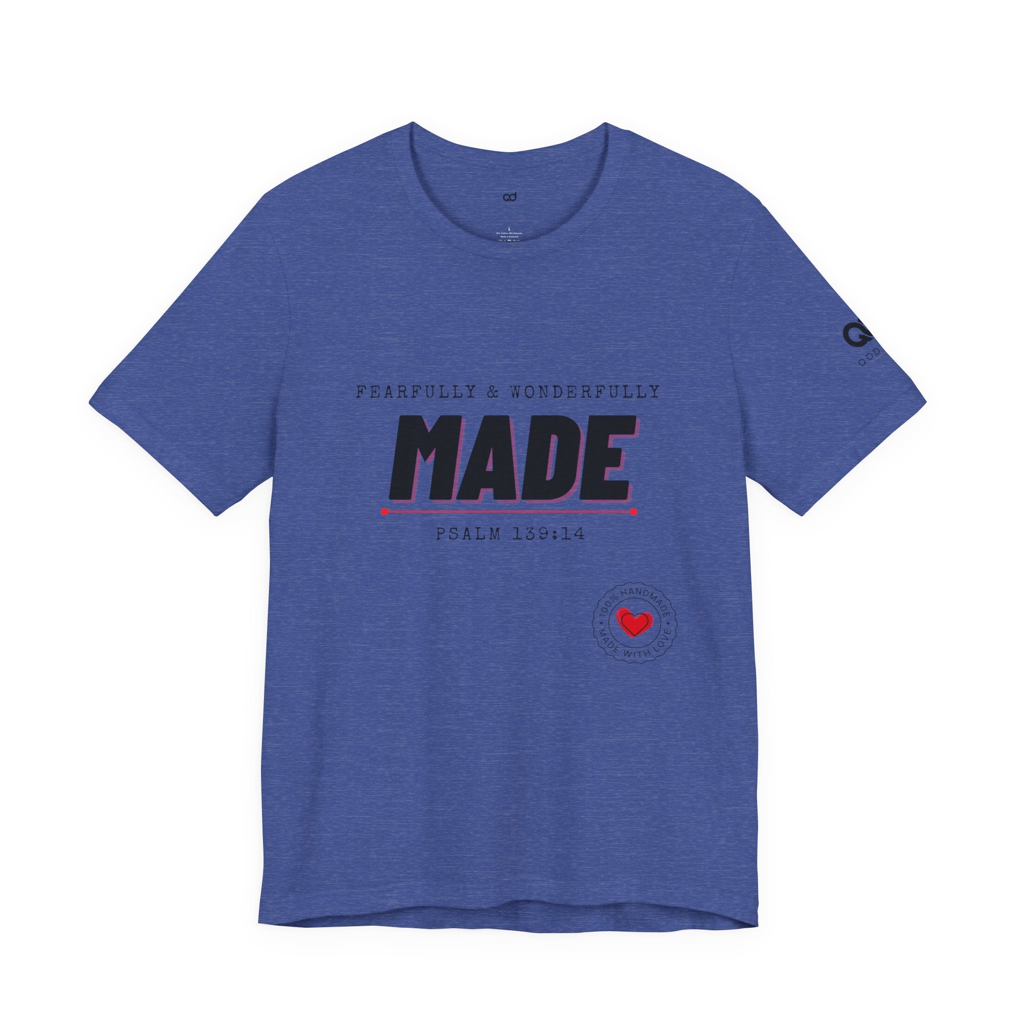 Kingdom Culture Statement Tee — "Fearfully & Wonderfully Made" Psalm 139:14 Christian Tee