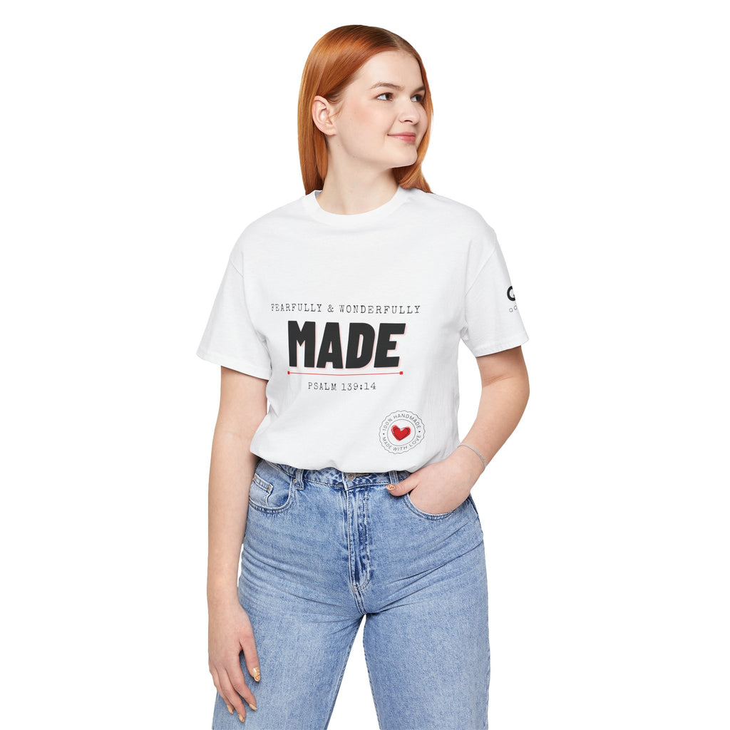 Kingdom Culture Statement Tee — "Fearfully & Wonderfully Made" Psalm 139:14 Christian Tee