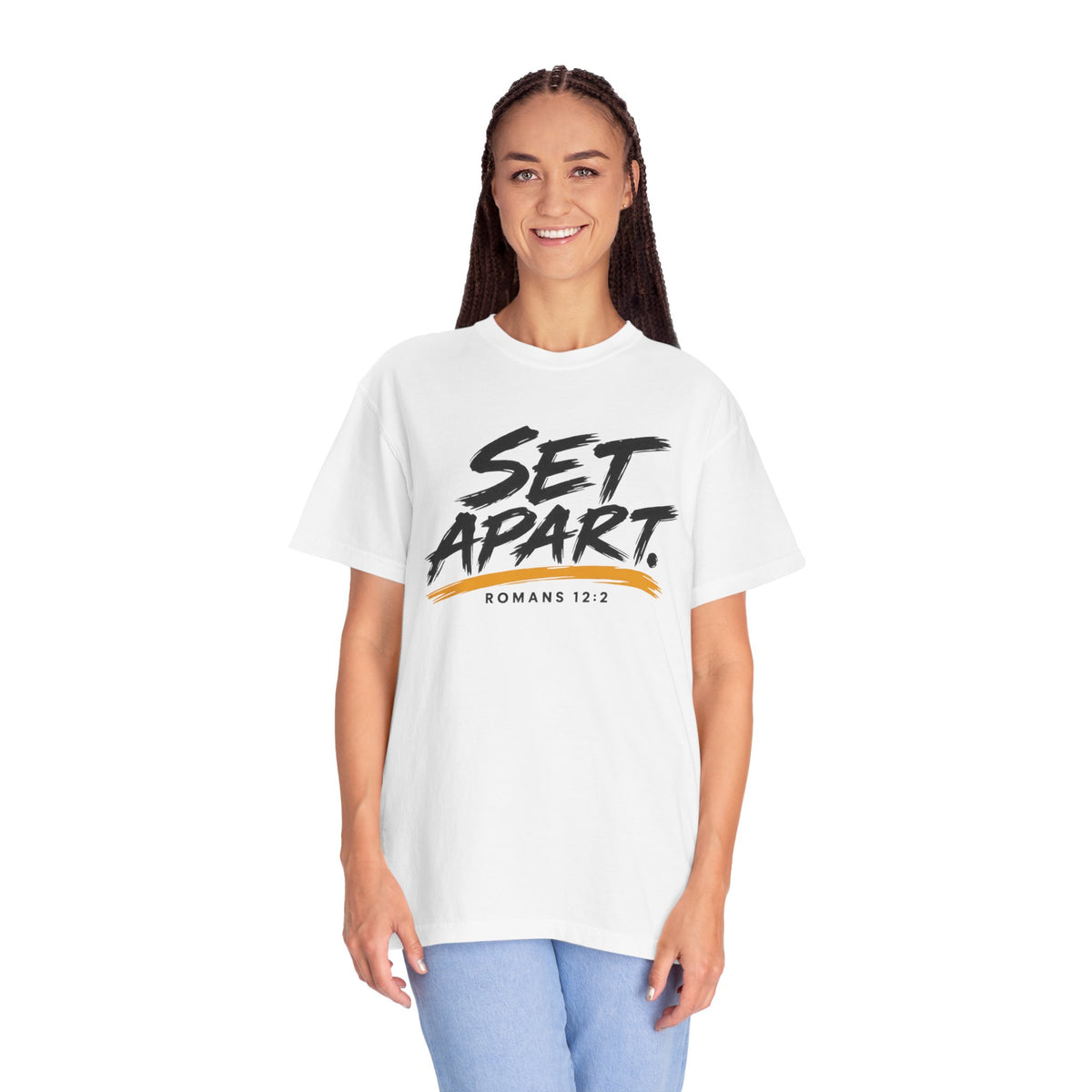 Set Apart T-Shirt — “Set Apart” Romans 12:2 Christian Tee