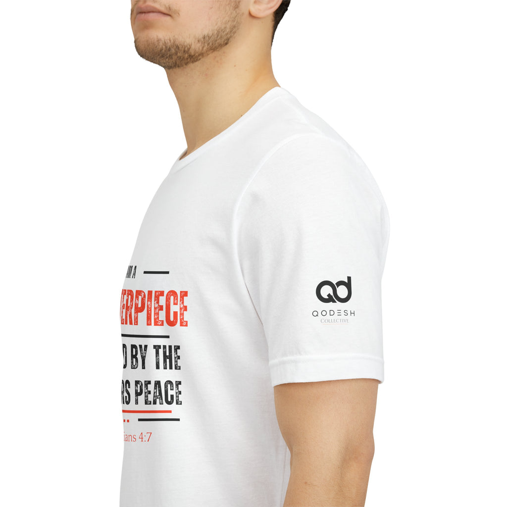 Masterpiece Tee — "I Am a Masterpiece Covered by the Master's Peace" Christian Graphic T-Shirt