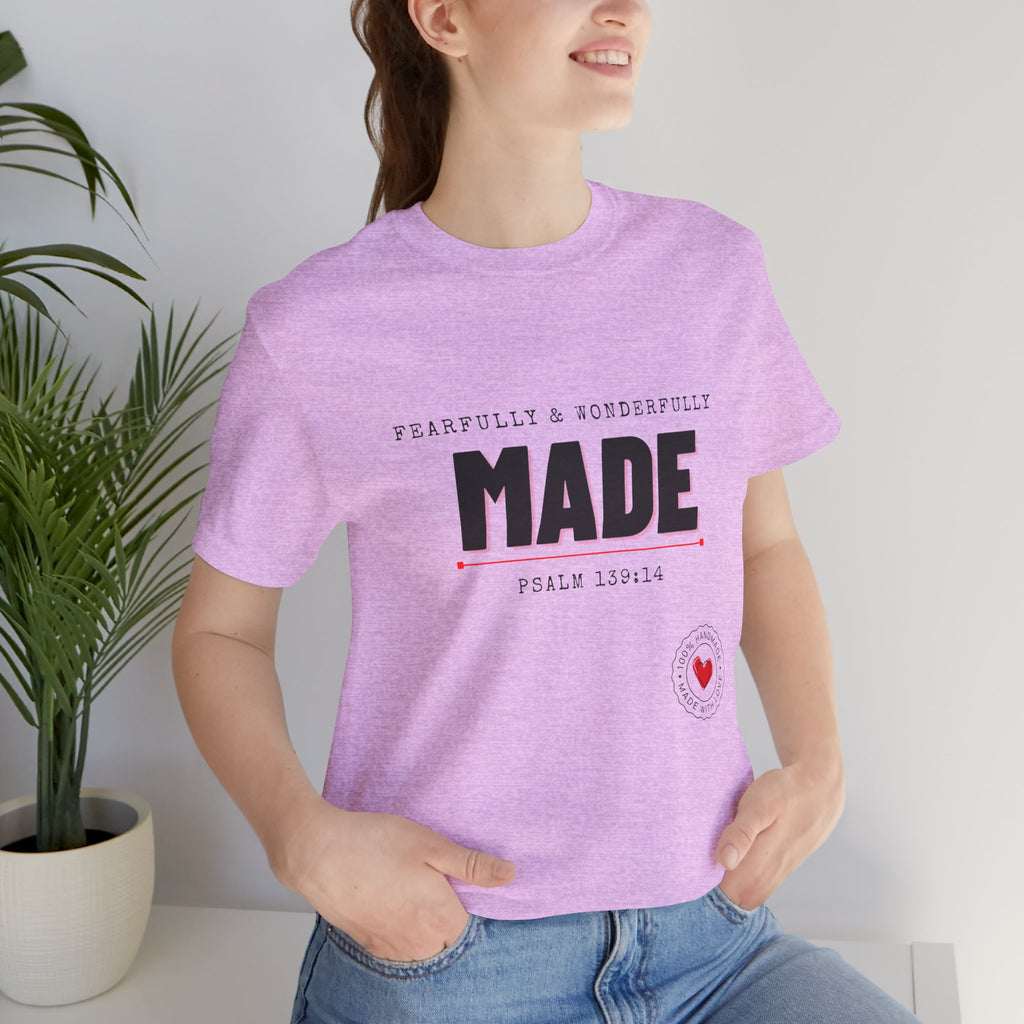 Kingdom Culture Statement Tee — "Fearfully & Wonderfully Made" Psalm 139:14 Christian Tee