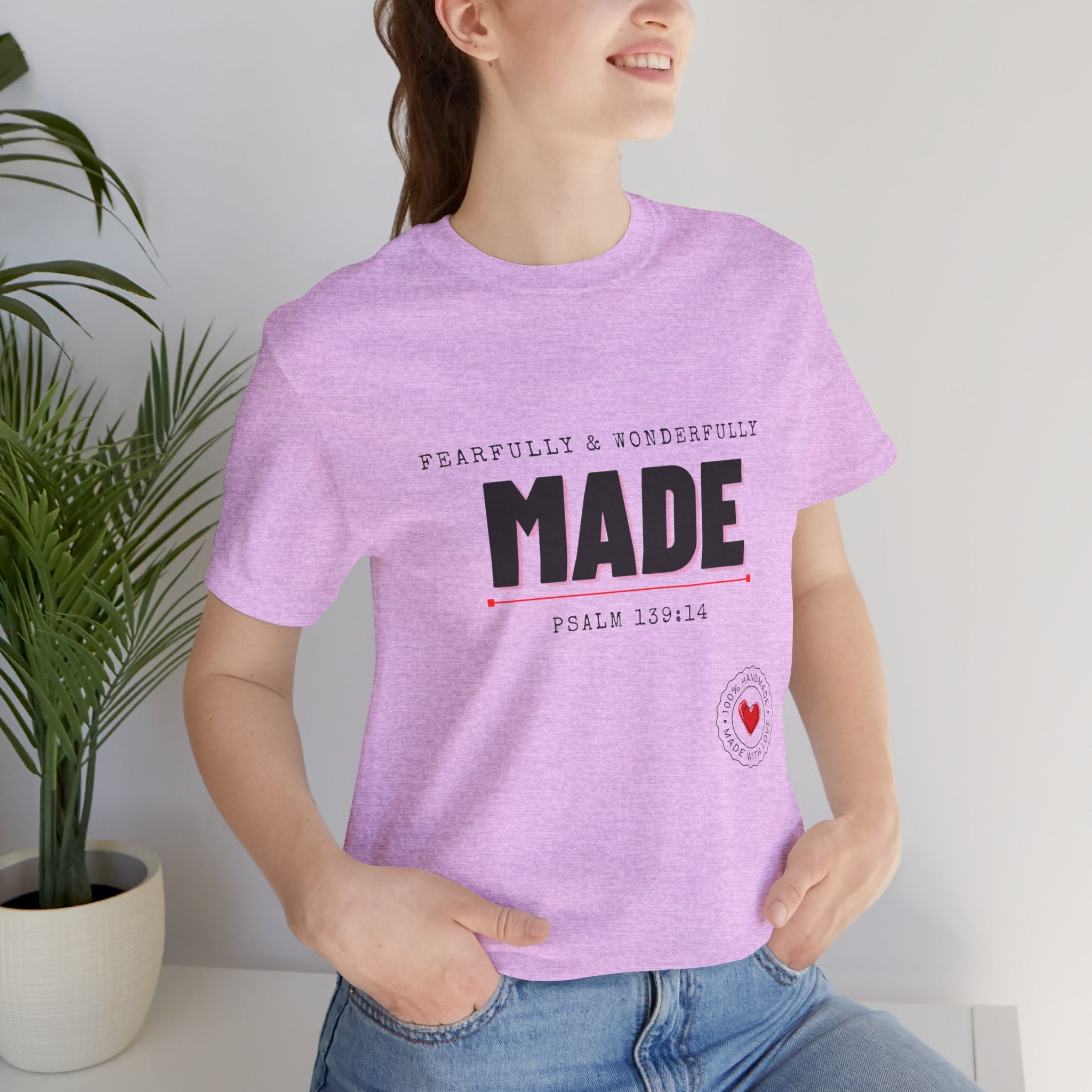Kingdom Culture Statement Tee — "Fearfully & Wonderfully Made" Psalm 139:14 Christian Tee