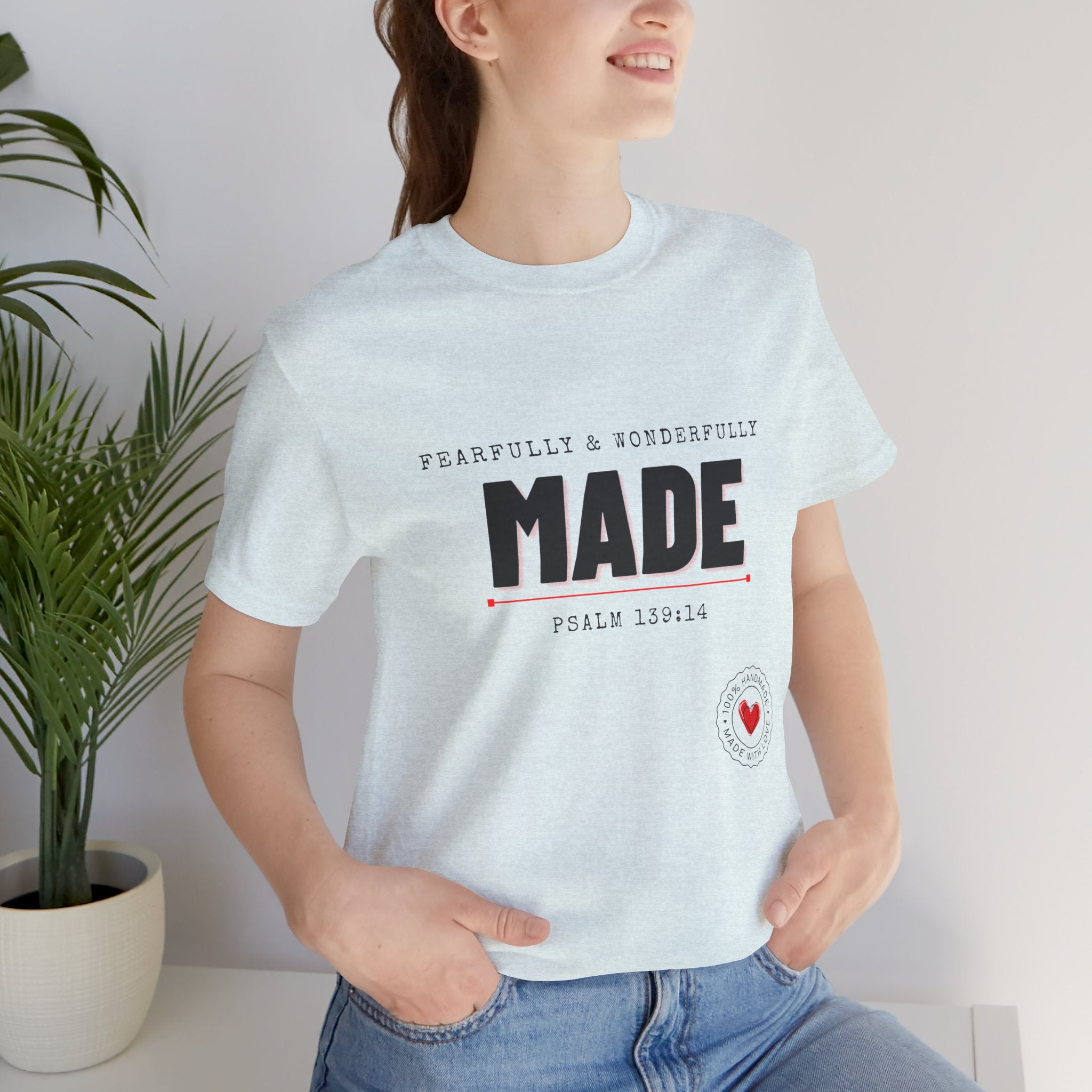 Kingdom Culture Statement Tee — "Fearfully & Wonderfully Made" Psalm 139:14 Christian Tee