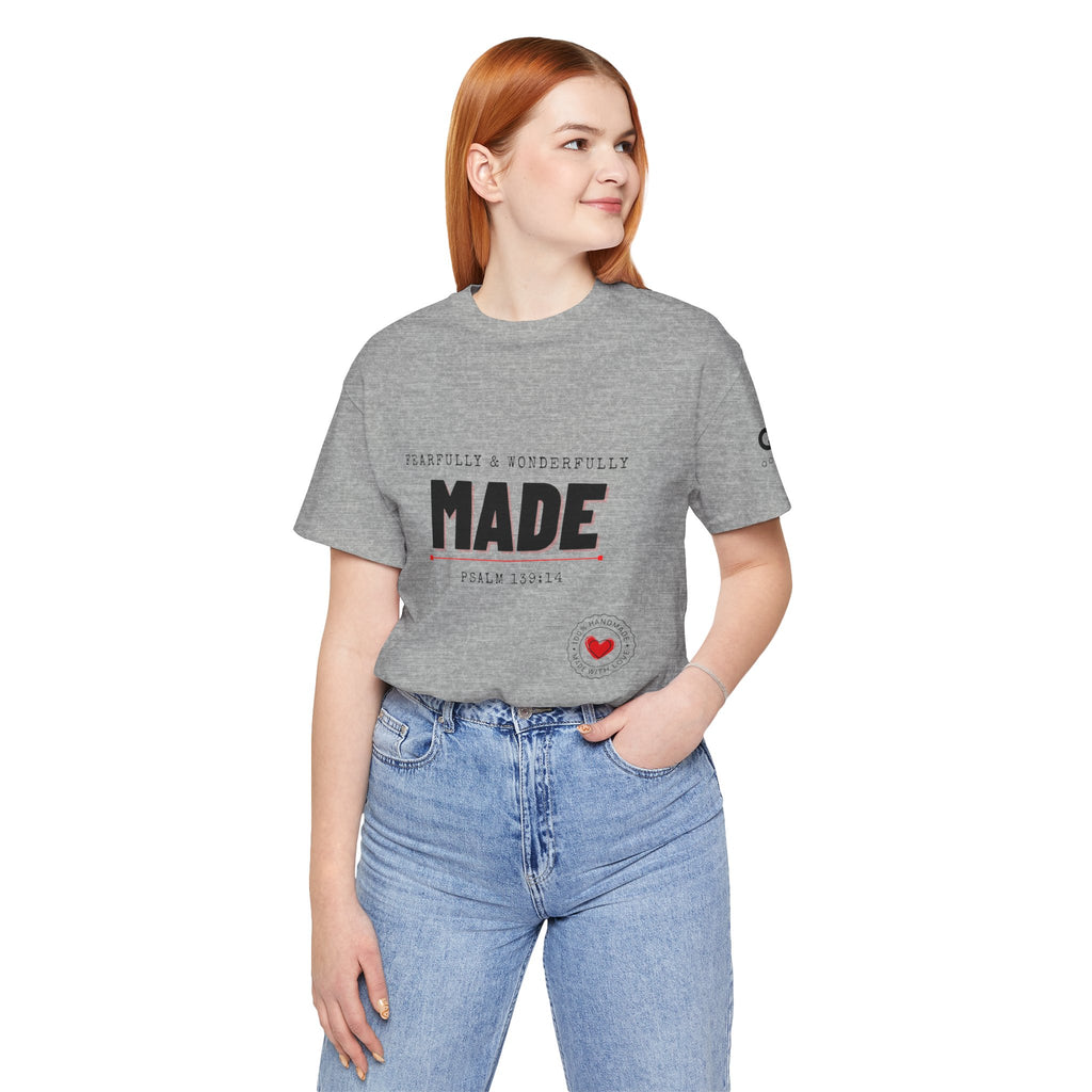 Kingdom Culture Statement Tee — "Fearfully & Wonderfully Made" Psalm 139:14 Christian Tee
