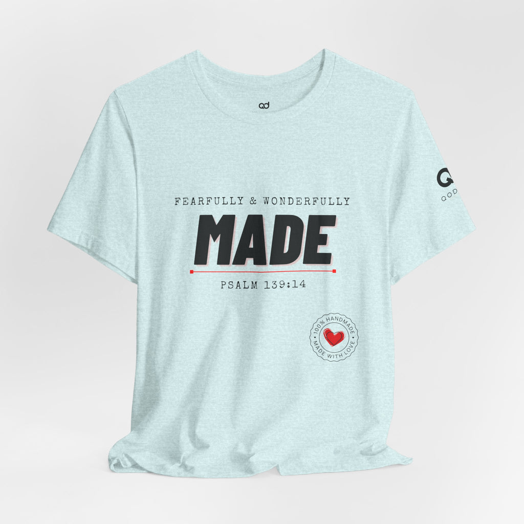 Kingdom Culture Statement Tee — "Fearfully & Wonderfully Made" Psalm 139:14 Christian Tee