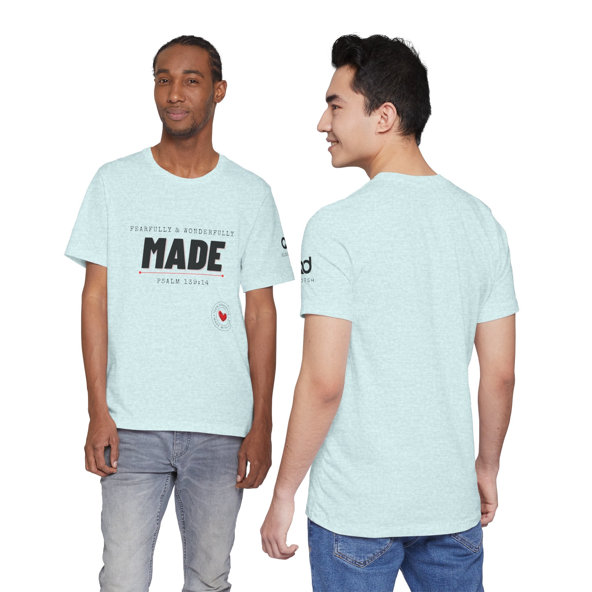 Kingdom Culture Statement Tee — "Fearfully & Wonderfully Made" Psalm 139:14 Christian Tee