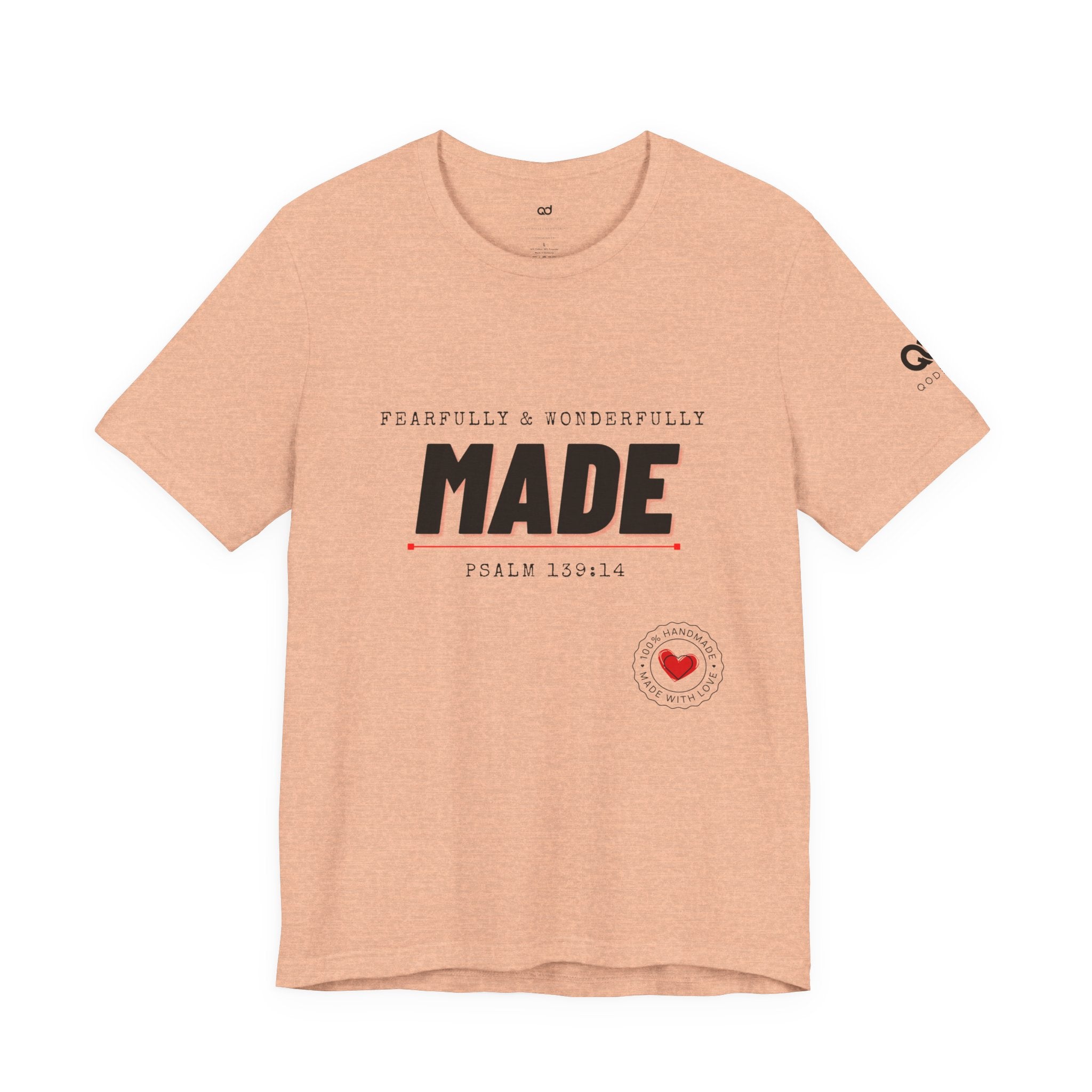 Kingdom Culture Statement Tee — "Fearfully & Wonderfully Made" Psalm 139:14 Christian Tee