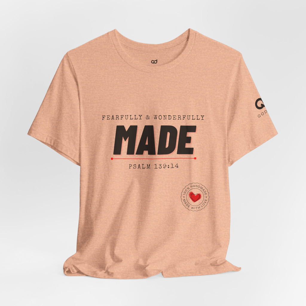 Kingdom Culture Statement Tee — "Fearfully & Wonderfully Made" Psalm 139:14 Christian Tee