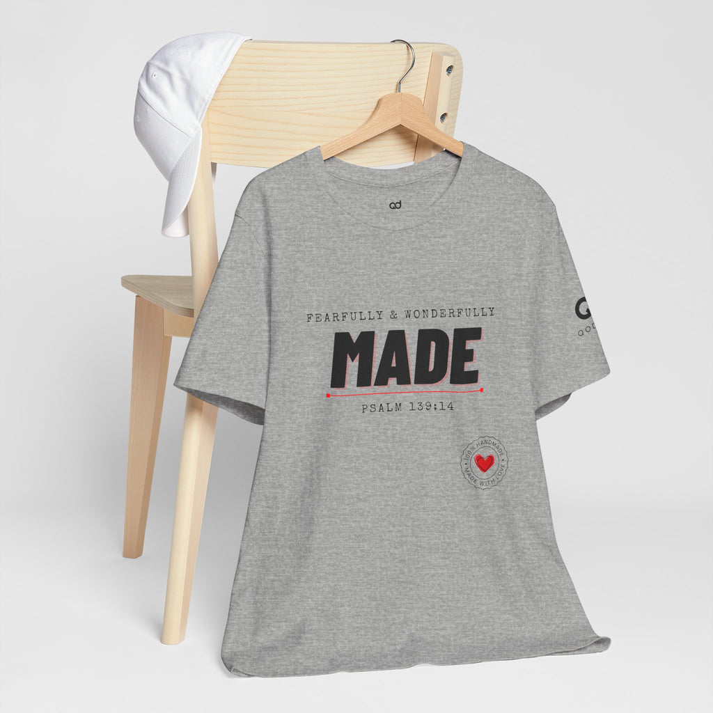 Kingdom Culture Statement Tee — "Fearfully & Wonderfully Made" Psalm 139:14 Christian Tee