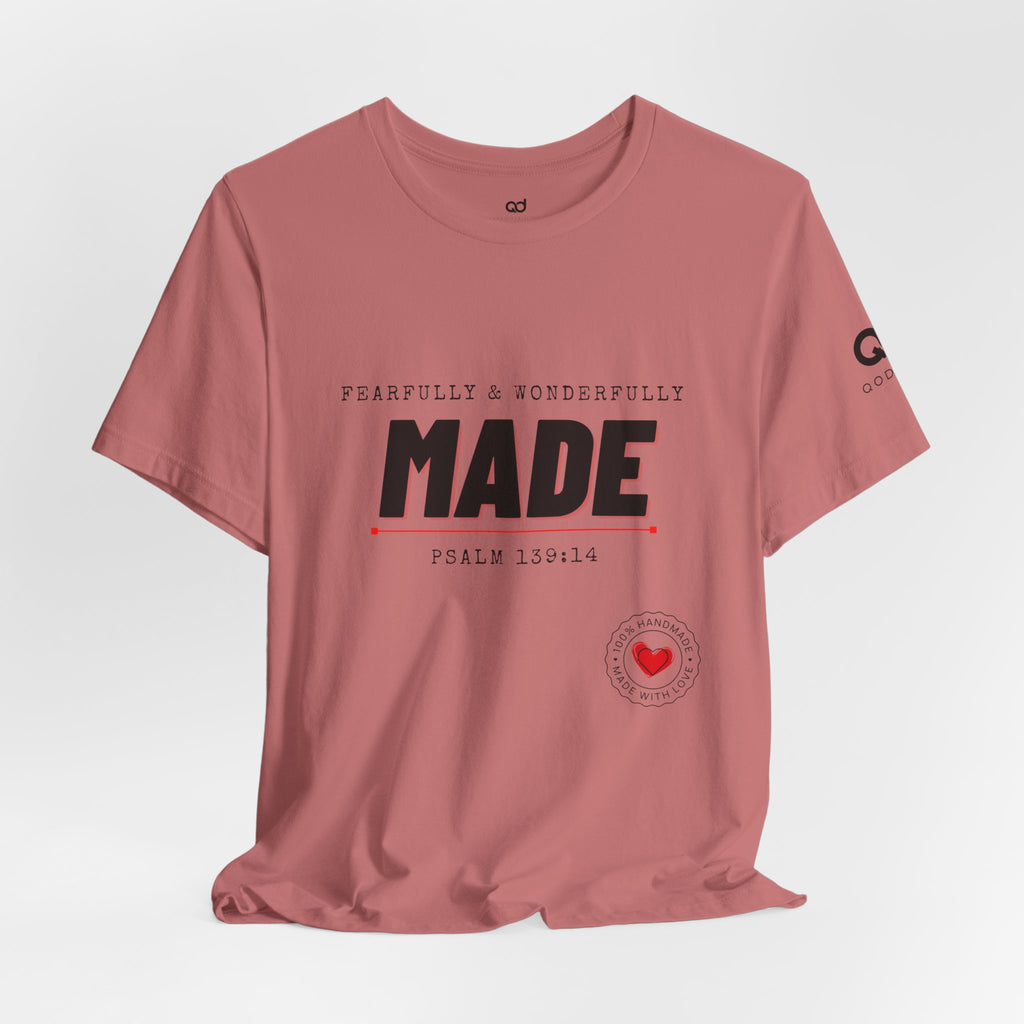 Kingdom Culture Statement Tee — "Fearfully & Wonderfully Made" Psalm 139:14 Christian Tee