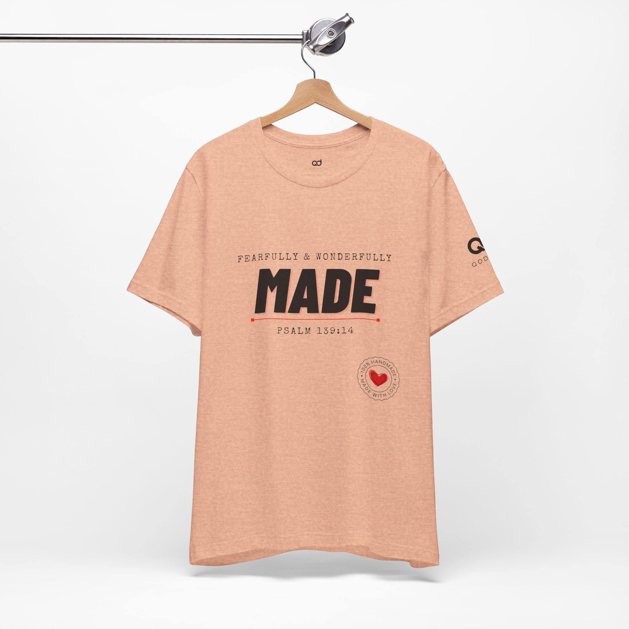 Kingdom Culture Statement Tee — "Fearfully & Wonderfully Made" Psalm 139:14 Christian Tee