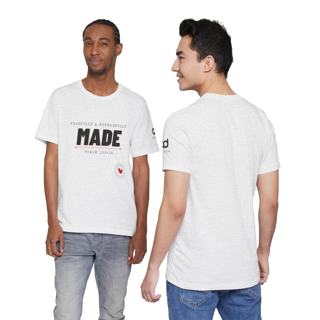 Kingdom Culture Statement Tee — "Fearfully & Wonderfully Made" Psalm 139:14 Christian Tee