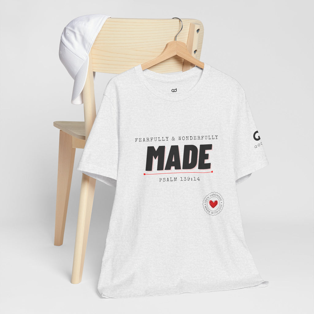 Kingdom Culture Statement Tee — "Fearfully & Wonderfully Made" Psalm 139:14 Christian Tee