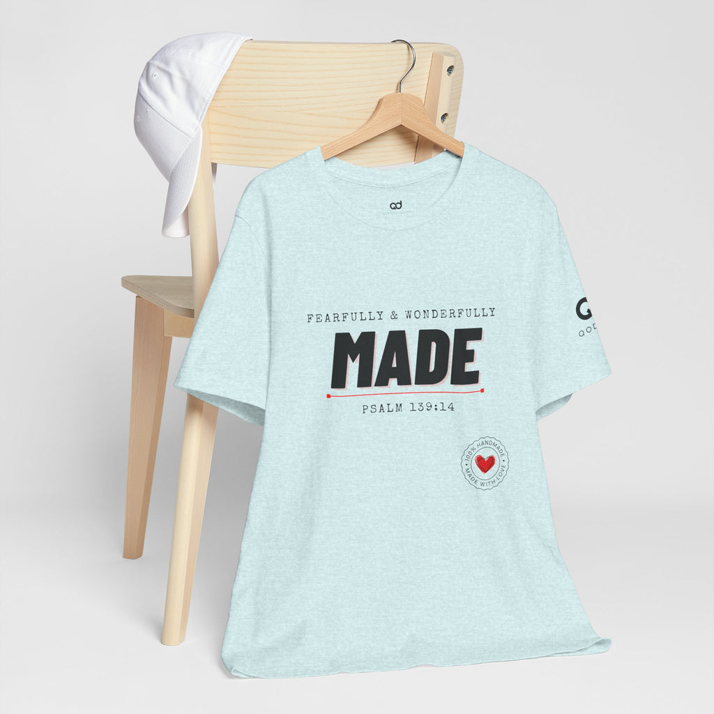Kingdom Culture Statement Tee — "Fearfully & Wonderfully Made" Psalm 139:14 Christian Tee