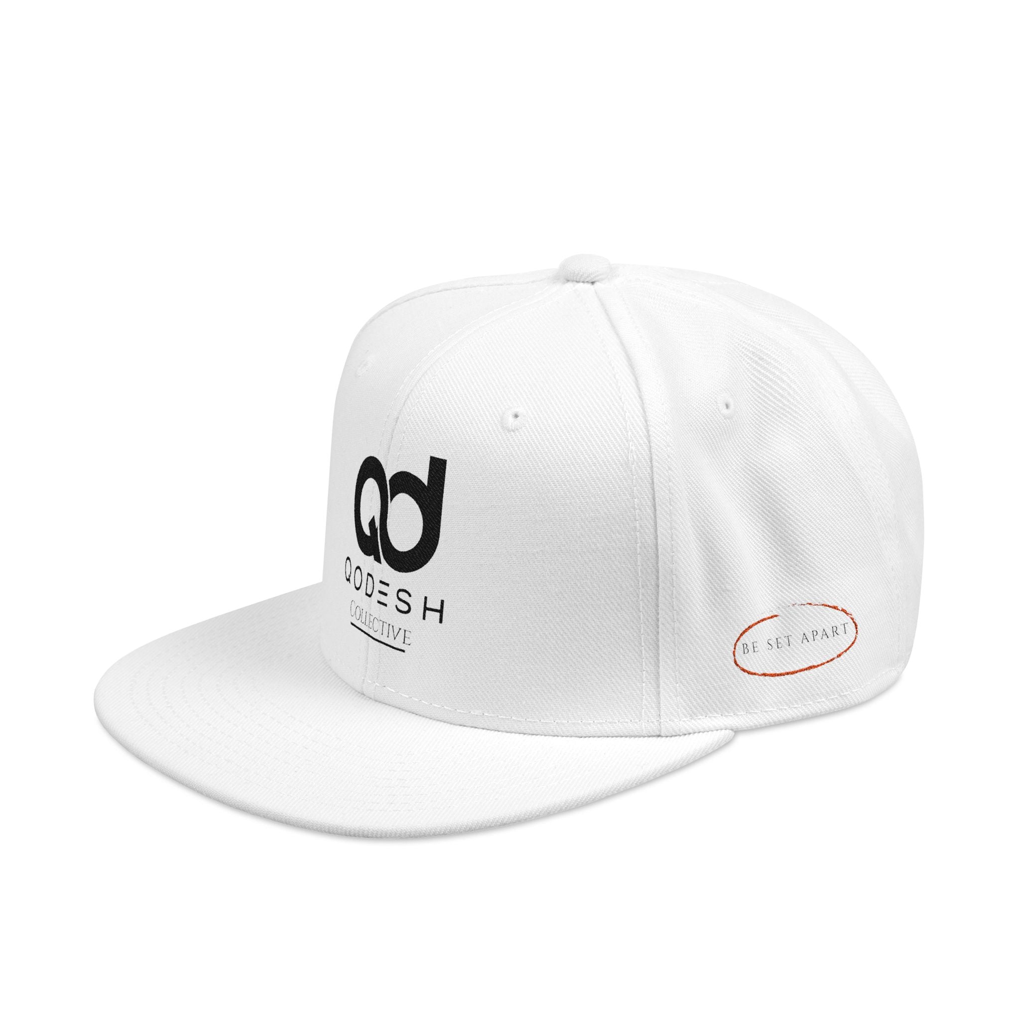Embroidered Qodesh Set Apart Cap - Premium Faith Inspired Hat Snapback Hat — Minimal Christian Streetwear Logo Cap