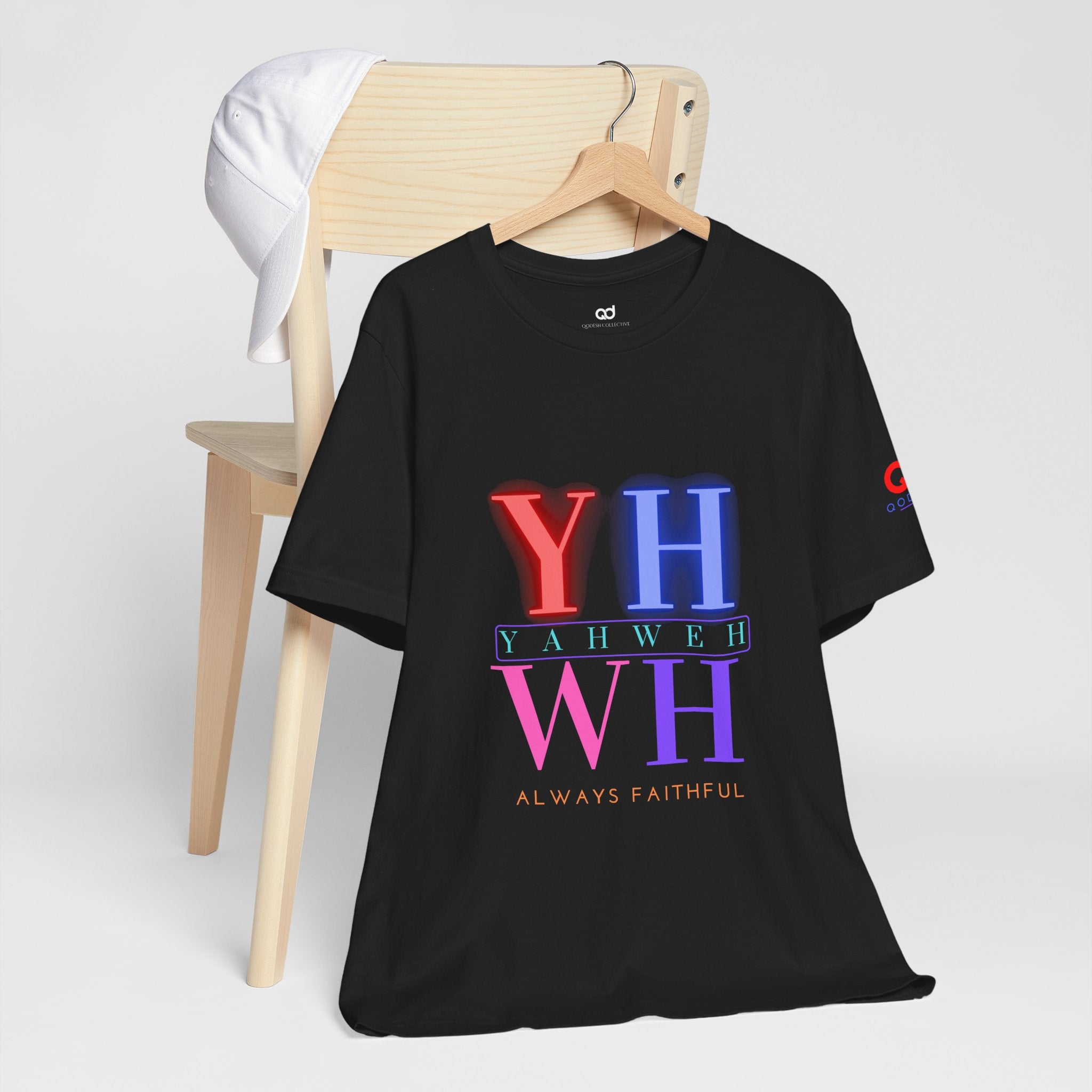 YHWH "Always Faithful" Tee — Pastel Faith Graphic T-Shirt
