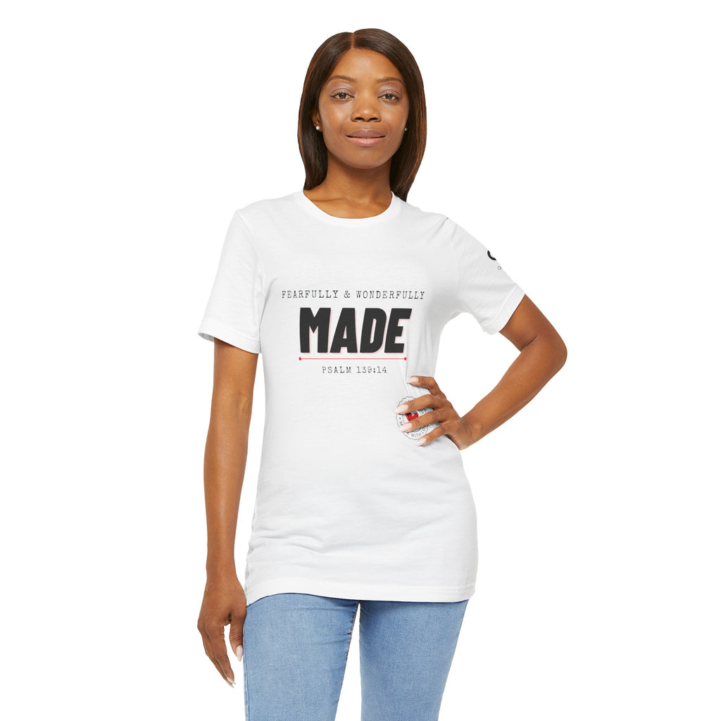 Kingdom Culture Statement Tee — "Fearfully & Wonderfully Made" Psalm 139:14 Christian Tee