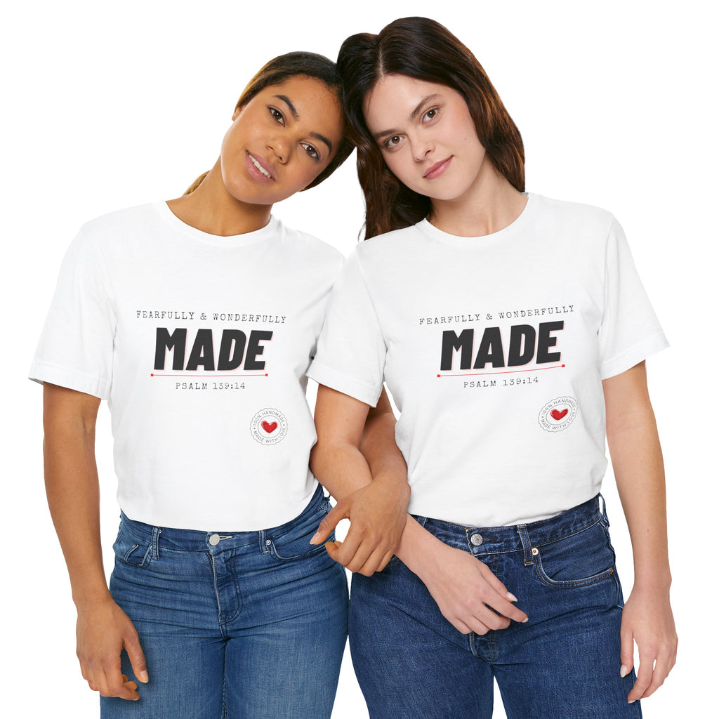 Kingdom Culture Statement Tee — "Fearfully & Wonderfully Made" Psalm 139:14 Christian Tee
