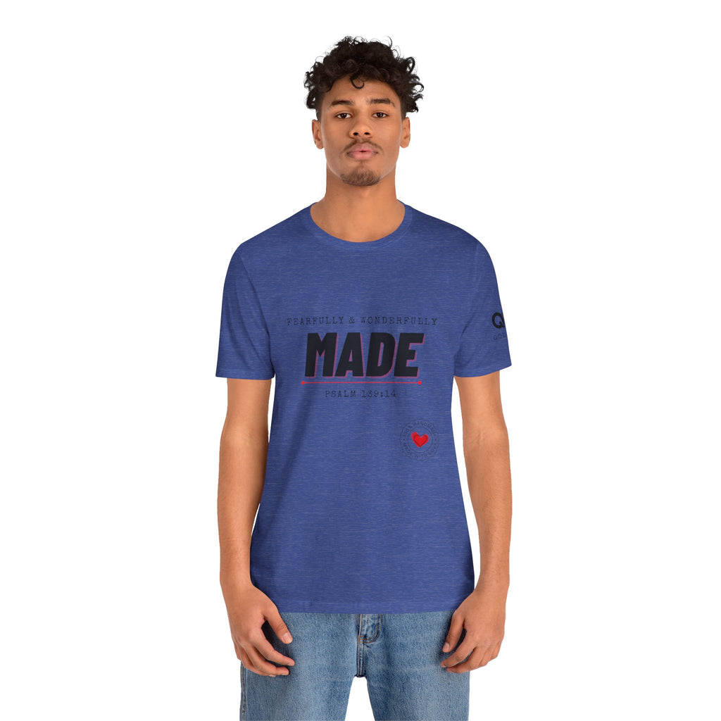 Kingdom Culture Statement Tee — "Fearfully & Wonderfully Made" Psalm 139:14 Christian Tee