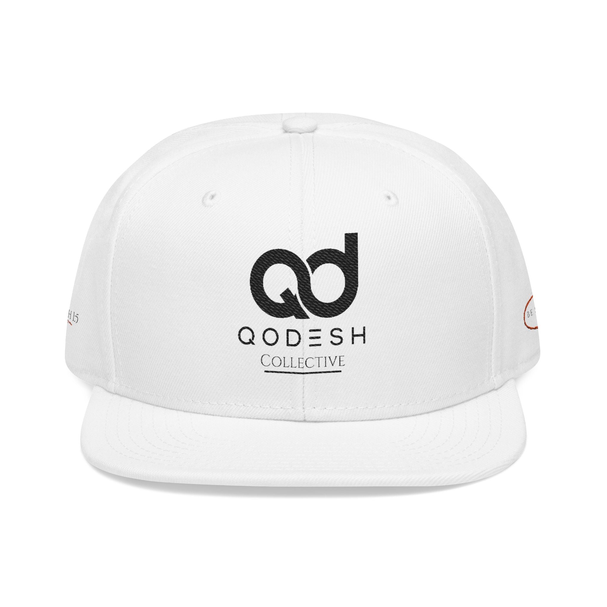 Embroidered Qodesh Set Apart Cap - Premium Faith Inspired Hat Snapback Hat — Minimal Christian Streetwear Logo Cap