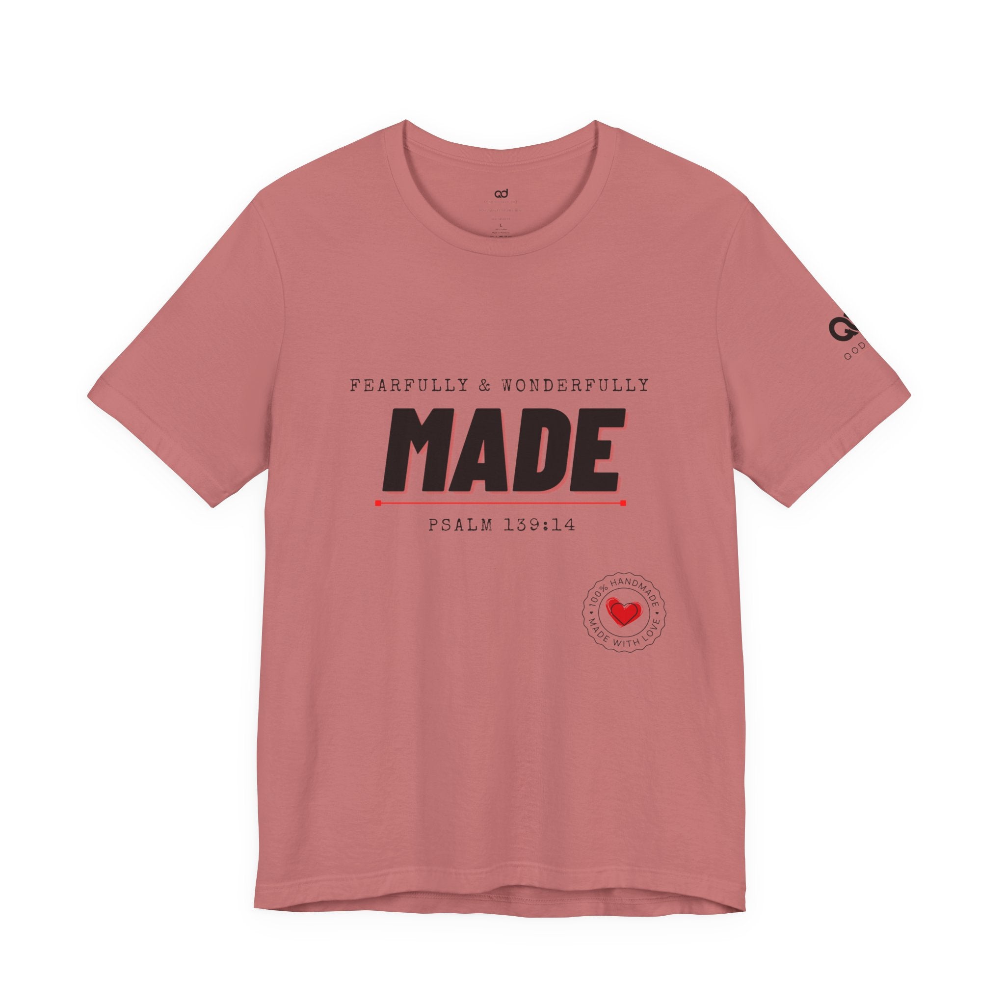 Kingdom Culture Statement Tee — "Fearfully & Wonderfully Made" Psalm 139:14 Christian Tee
