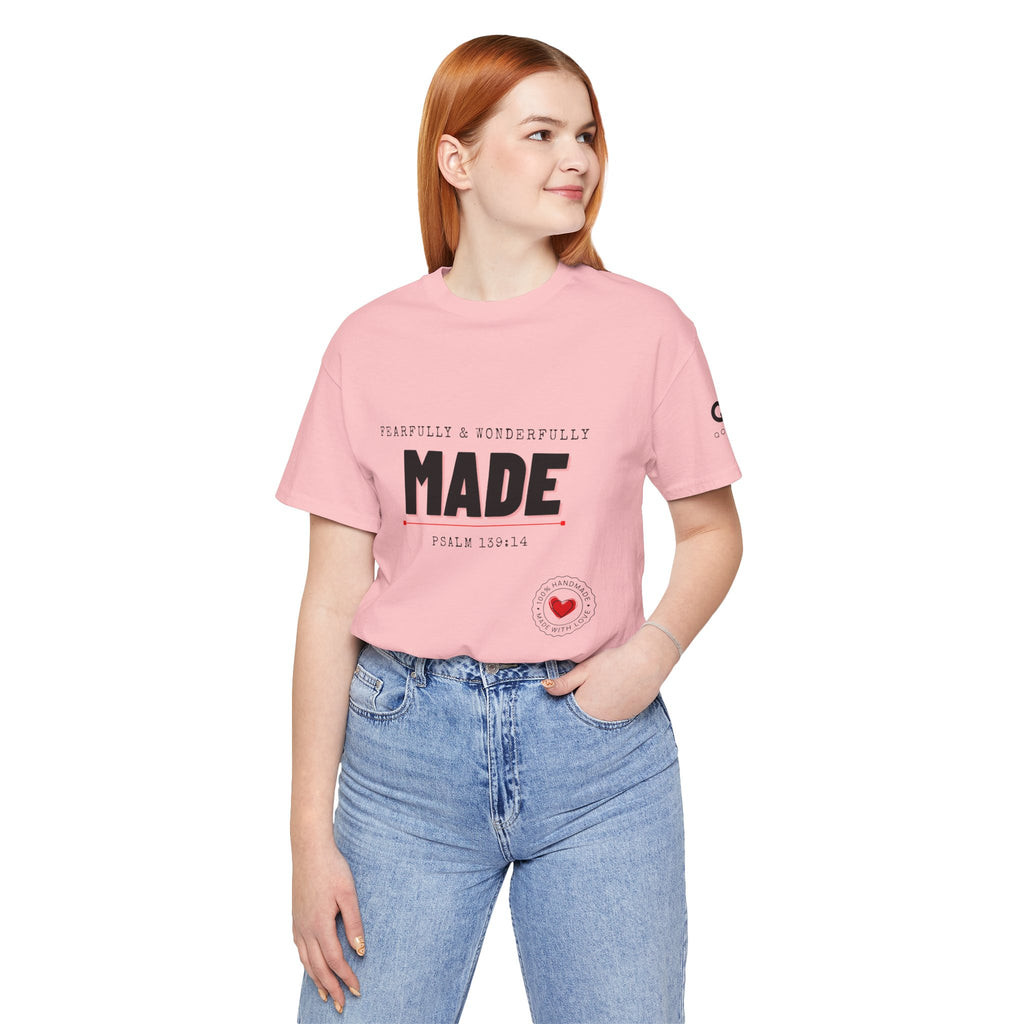 Kingdom Culture Statement Tee — "Fearfully & Wonderfully Made" Psalm 139:14 Christian Tee