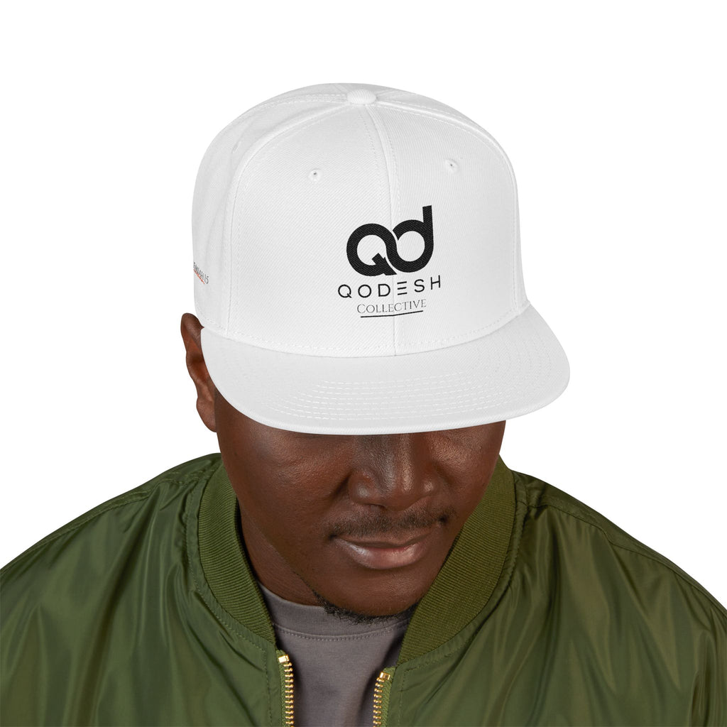 Embroidered Qodesh Set Apart Cap - Premium Faith Inspired Hat Snapback Hat — Minimal Christian Streetwear Logo Cap